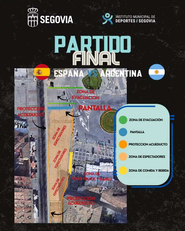 Colocación de la Pantalla en la plaza oriental